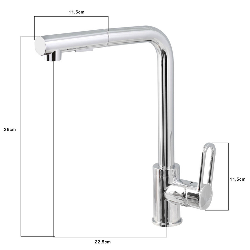 Bateria kuchenna GAJA z wyciągana wylewką