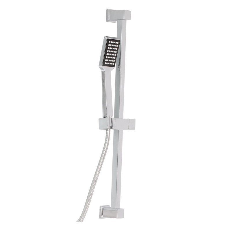 Drążek prysznicowy kwadratowy + zestaw natryskowy