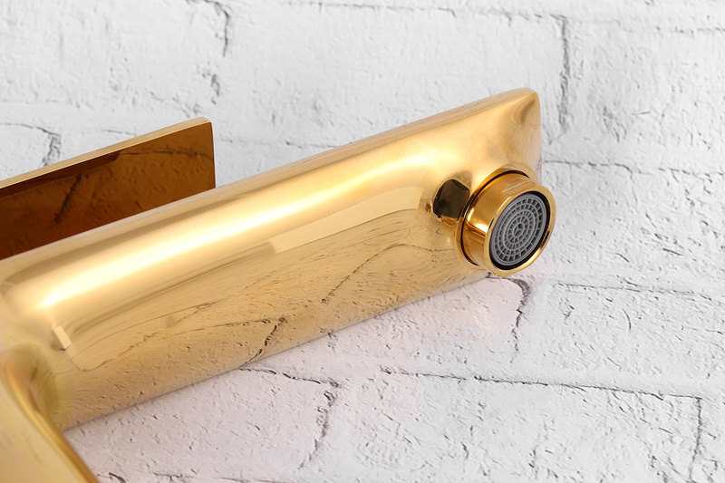 Bateria umywalkowa złota wysoka SINK