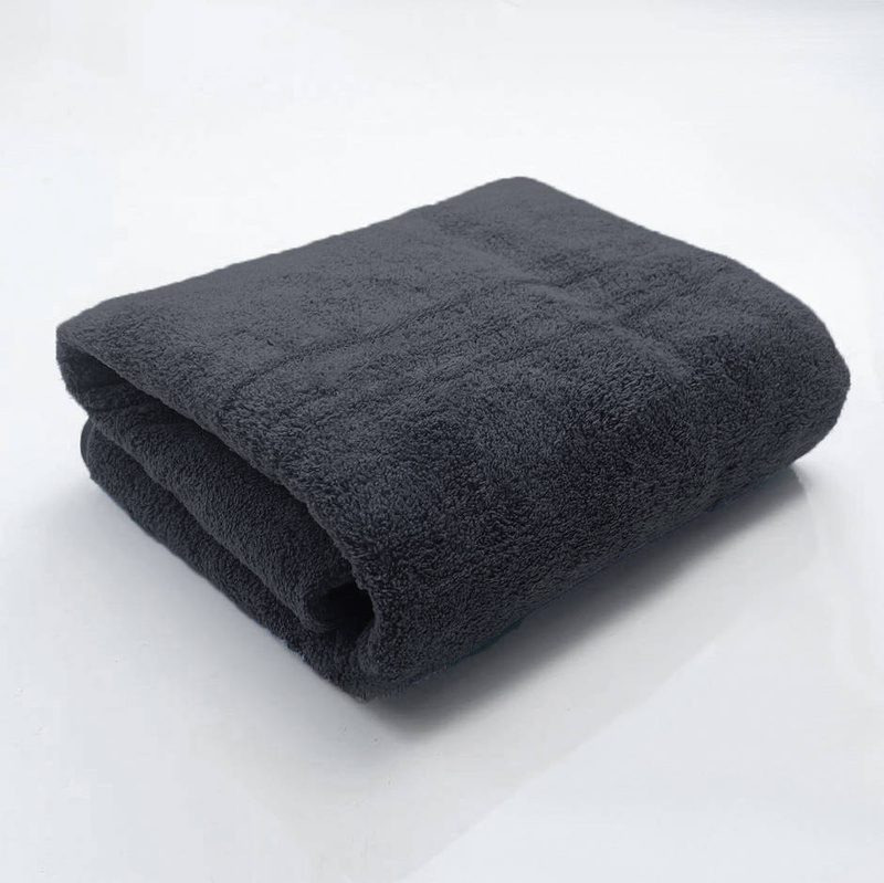 Ręcznik kąpielowy MIKRO ciemny szary z mikrofibry 50x100 szybkoschnący