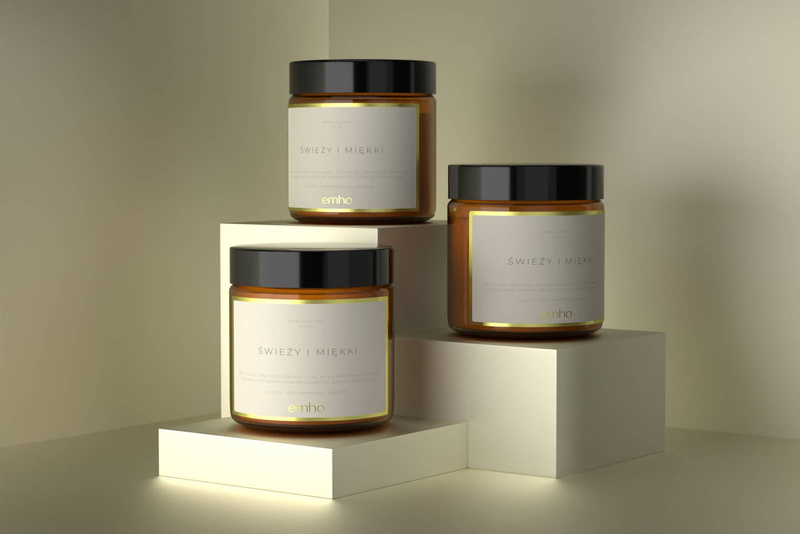 Świeca sojowa zapachowa EMHO ŚWIEŻY I MIĘKKI 100 ml