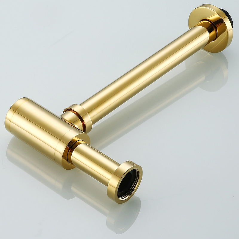 Syfon umywalkowy do umywalki złoty