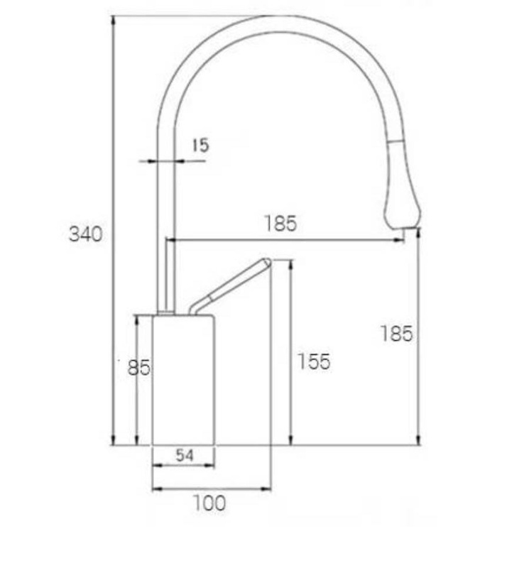 Bateria kuchenna czarna SPLIT