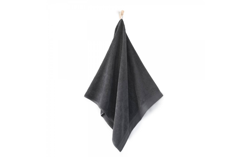 Ręcznik kąpielowy grafitowy antybakteryjny 50x90 450gsm BRYZA AB