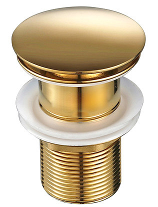 Syfon PVC + korek złoty bez przelewu