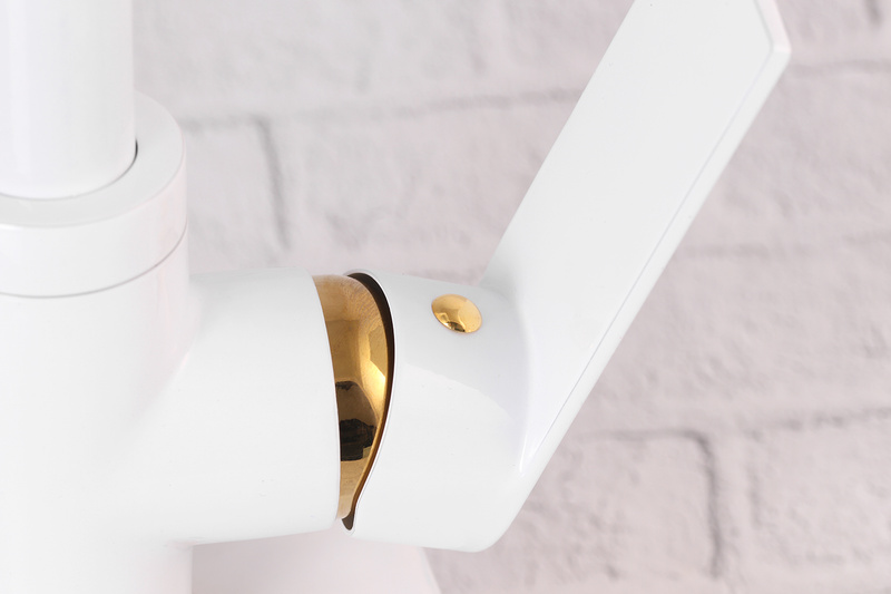 Bateria kuchenna biało-złota VITA