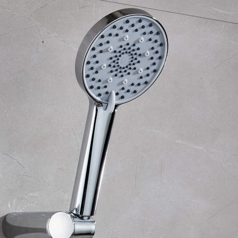 Słuchawka prysznicowa natryskowa 3-funkcyjna FLAT chrom szary