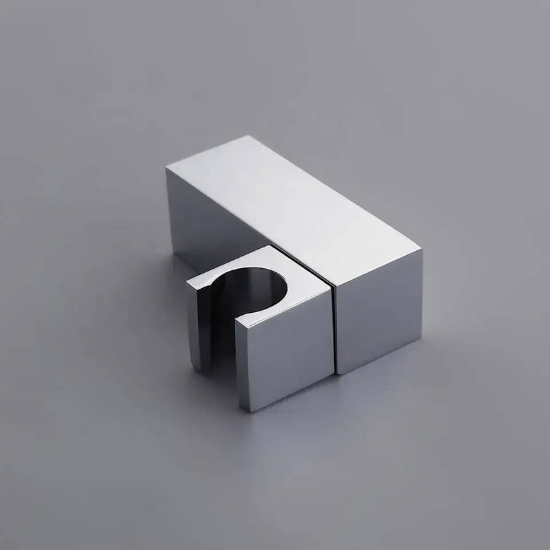 Uchwyt prysznicowy na słuchawkę natryskową ruchomy obrotowy kwadratowy chrom