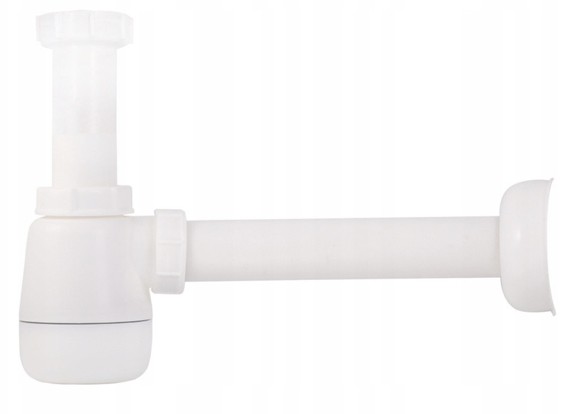 Syfon PVC + korek złoty bez przelewu