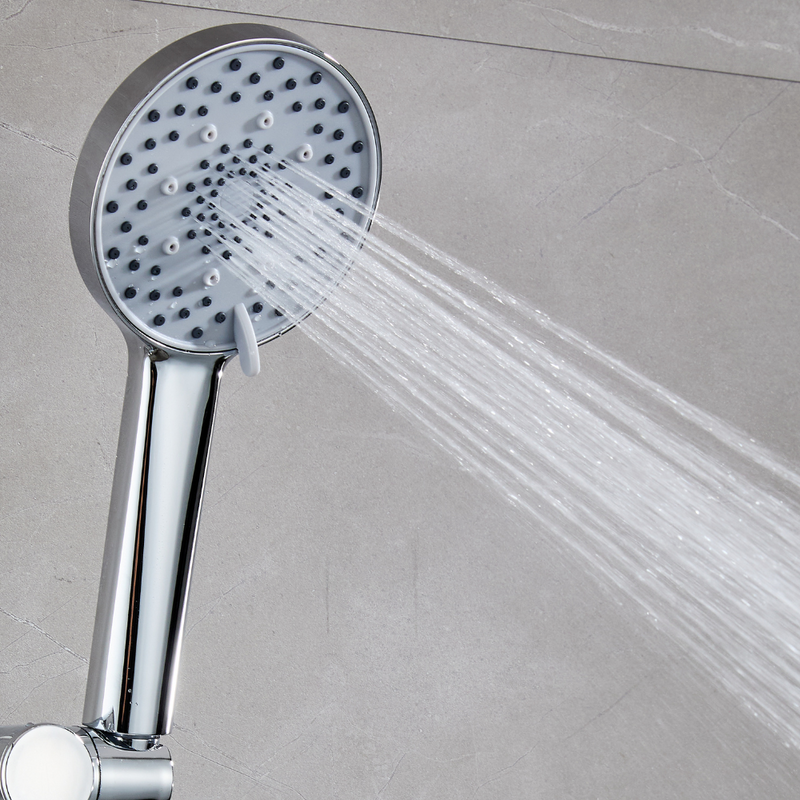 Słuchawka prysznicowa natryskowa 3-funkcyjna FLAT chrom szary