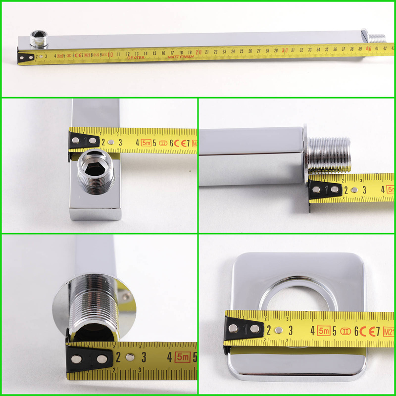 Ramię do deszczownicy chrom 40 cm