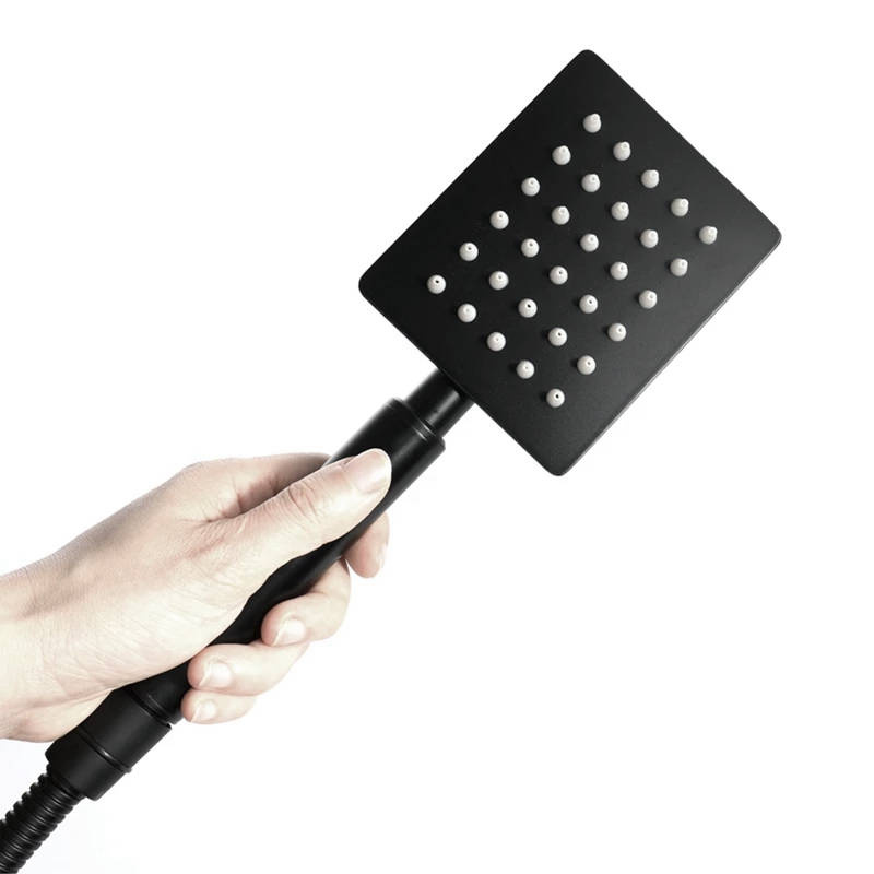 Zestaw prysznicowy SLIM BLACK kwadratowy