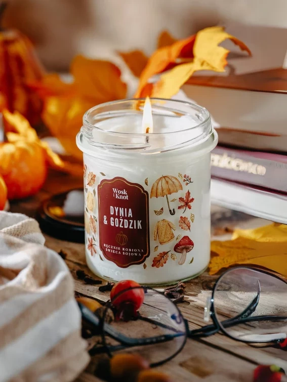 Świeca sojowa zapachowa DYNIA & GOŹDZIK 300ml