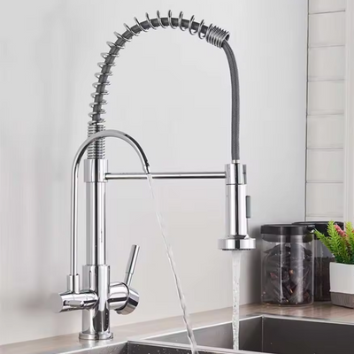 Bateria kuchenna z wyciąganą wylewką do wody filtrowanej PRINCE CHROM