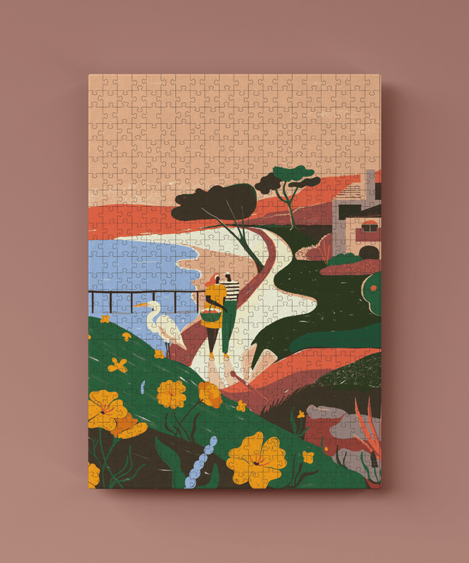 Puzzle 500el. Plaża w tubie