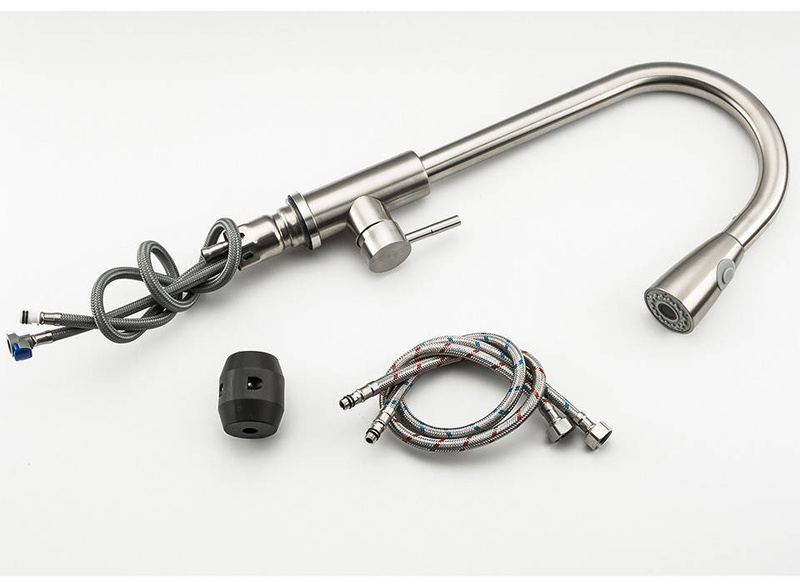 Bateria kuchenna wyciągana wylewka TUBO INOX