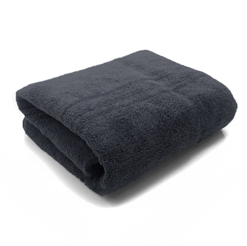 Ręcznik kąpielowy MIKRO ciemny szary z mikrofibry 70x140 szybkoschnący