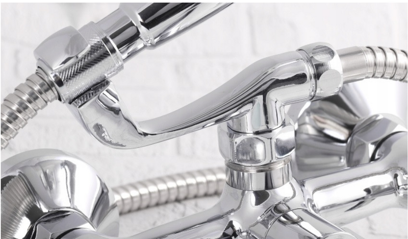 Bateria wannowa retro obrotowa długa wylewka NEORETRO