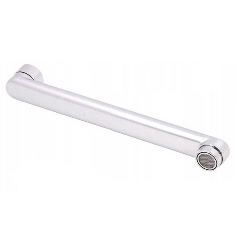 Wymienna wylewka do baterii ściennej kuchennej łazienkowej kranu zamienna obrotowa płaska L 3/4" 17 cm