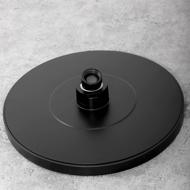 Zestaw prysznicowy deszczownica + słuchawka czarna DP-004B