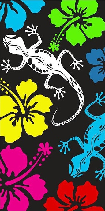 Ręcznik plażowy szybkoschnący z mikrofibry 70x140 LIZARD