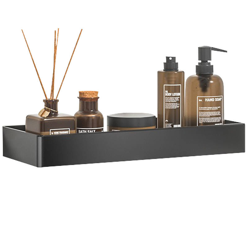 Półka łazienkowa wisząca czarna LOFT 50cm