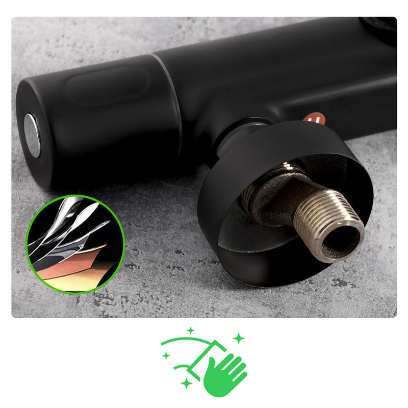 Bateria prysznicowa termostatyczna czarna Gloria