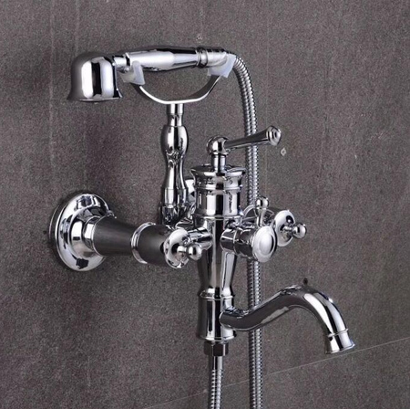 Bateria wannowa Wenecja retro z zestawem natryskowym