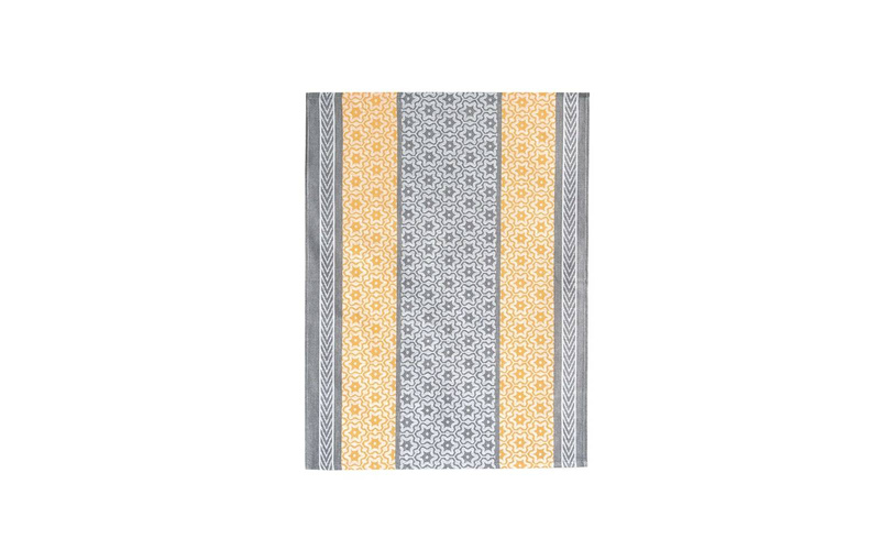 Ścierka kuchenna bawełniana 50x70 żółto szara MARSALA