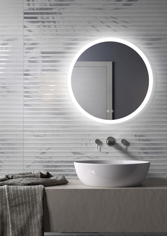 Lustro podświetlane LED 70 cm okrągłe H-202