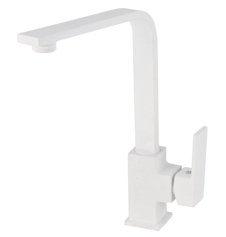 Bateria kuchenna biała nakrapiana SQUARE