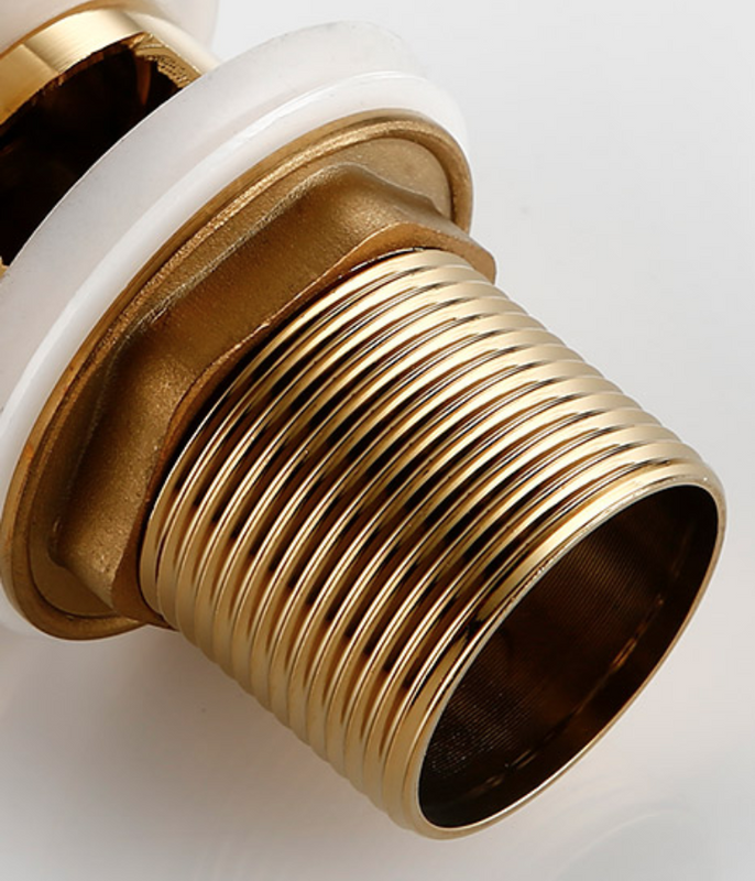 Syfon PVC + korek KLIK KLAK złoty z przelewem