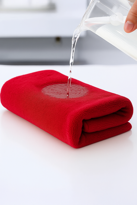 Ręcznik kąpielowy MIKRO czerwony z mikrofibry 70x140 szybkoschnący