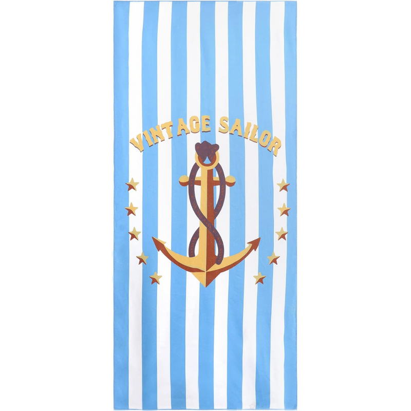 Ręcznik plażowy szybkoschnący z mikrofibry 70x140 VINTAGE SAILOR