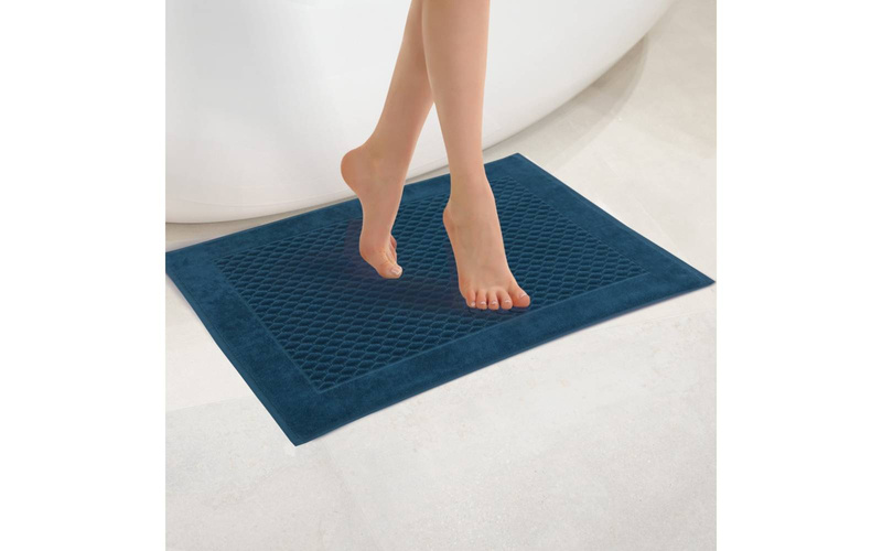 Dywanik łazienkowy bawełniany granatowy 50x70