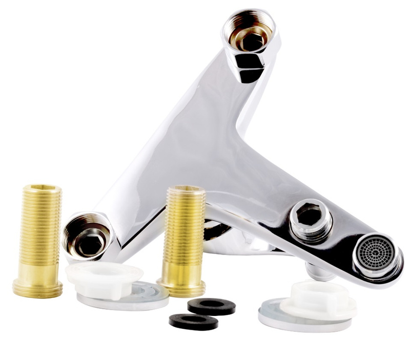 Bateria wannowa nawannowa stojąca kran mosiądz MAMBO