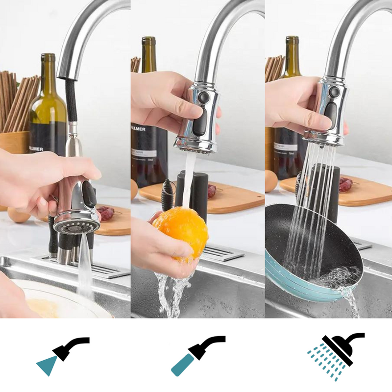 Perlator rączka słuchawka do baterii kuchennej CLASSIC retro chrom