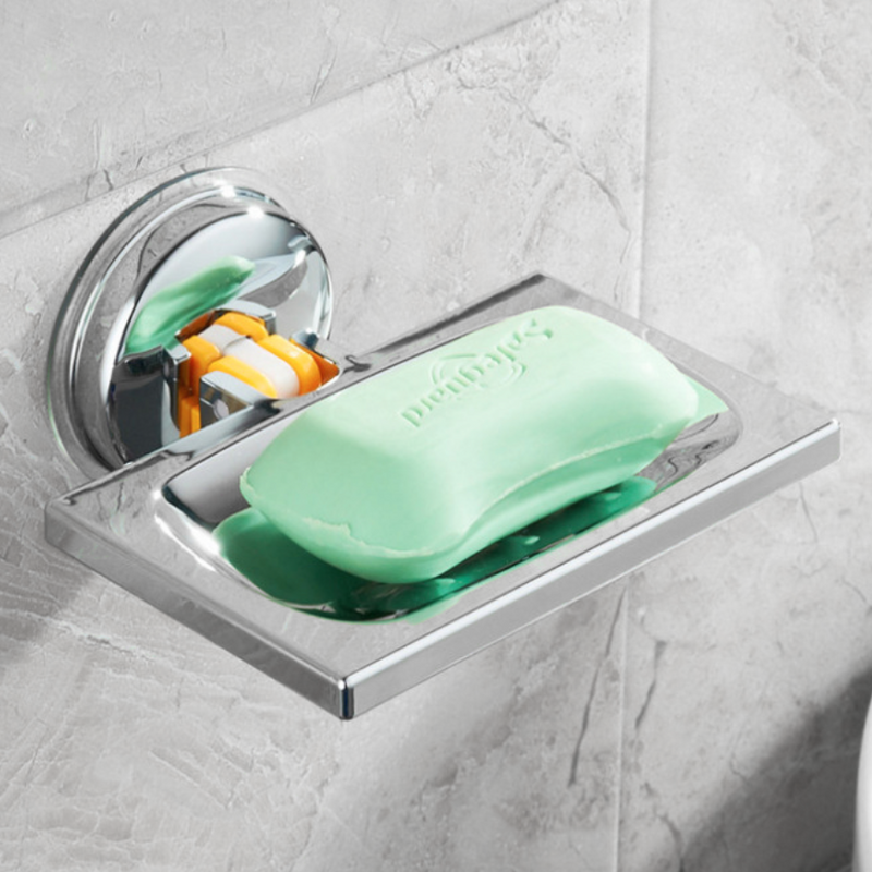 Półka prysznicowa uchwyt na mydło w kostce mydelniczka na przyssawkę