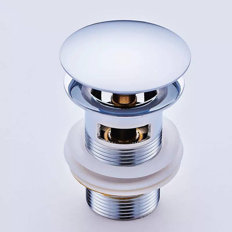 Syfon chrom i korek mosiężny do umywalki z przelewem