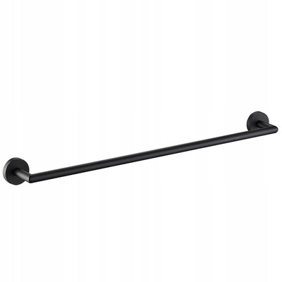Wieszak łazienkowy długi czarny na ręczniki FORB