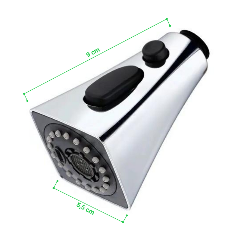 Perlator rączka słuchawka do baterii kuchennej SQUARE chrom