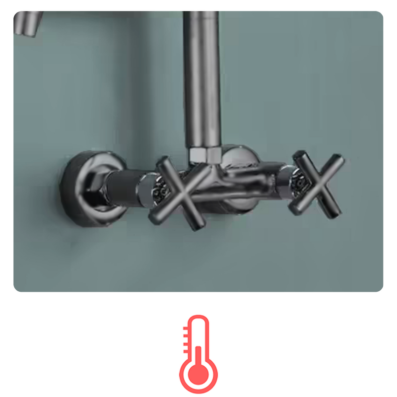 Bateria kuchenna ścienna wysoka restauracyjna wyciągana DUAL 2 GRAPHIT