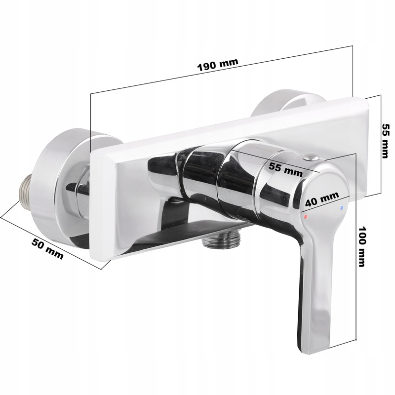 Kolumna natryskowa CURIUM z baterią natryskową