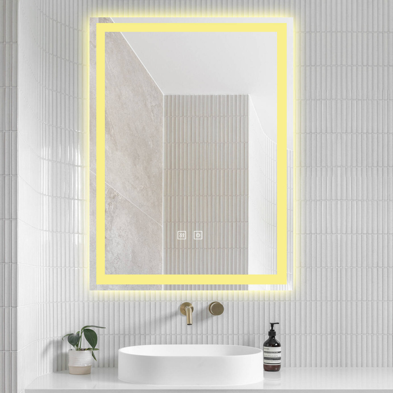 Lustro podświetlane LED 45x60 cm prostokątne J32