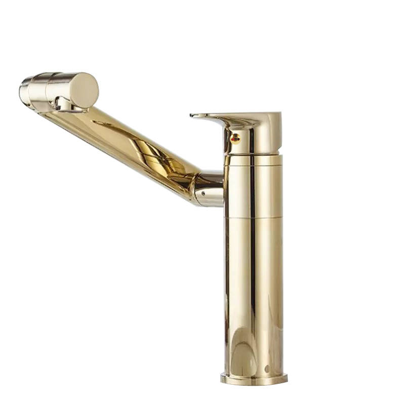 Bateria umywalkowa złota ruchoma obrotowa SOLDIER GOLD