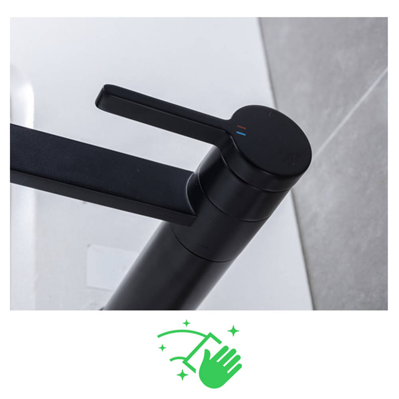 Bateria umywalkowa czarna EOL