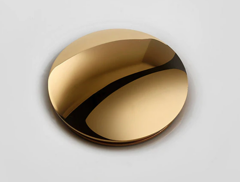 Syfon elastyczny + korek KLIK KLAK złoty bez przelewu