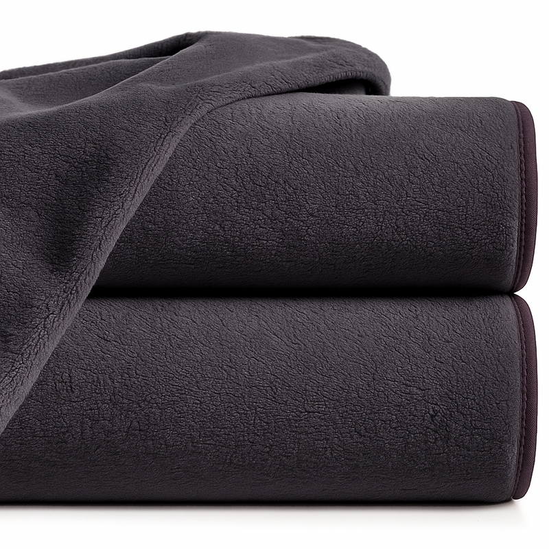 Ręcznik kąpielowy MIKRO ciemny szarofioletowy z mikrofibry 50x100 szybkoschnący