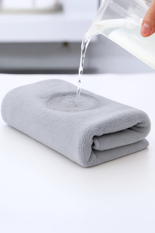 Ręcznik kąpielowy MIKRO jasny szary z mikrofibry 70x140 szybkoschnący