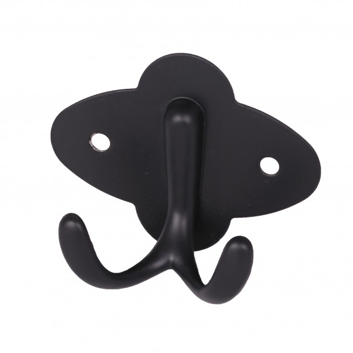 Wieszak łazienkowy motylek czarny podwójny